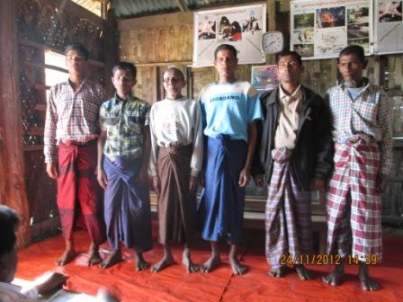 Six persons who were released from Sittwe Prison (Remark- Date Setting of the camera is incorrect)