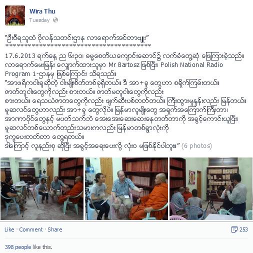 Totally impossible to give minority rights to (Myanmar) Muslims, says U Wirathu