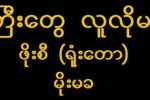 ဖိုးစီ (ရံုးေတာ) – ဘုန္းႀကီးေတြ လူလုိမသိဘူး