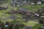 An aerial view of a part of Sittwe city at Sittwe, Rakhine state, Myanmar, August 5, 2015. REUTERS/Soe Zeya Tun