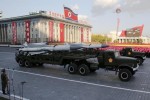 Missiles are taken on trucks past a stand with North Korean leader Kim Jong Un during the parade celebrating the 70th anniversary of the founding of the ruling Workers' Party of Korea, in Pyongyang October 10, 2015.   REUTERS/James Pearson