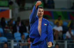 2016 Rio Olympics - Judo - Final - Men -81 kg Bronze Medal Contests - Carioca Arena 2 - Rio de Janeiro, Brazil - 09/08/2016. Sergiu Toma (UAE) of United Arab Emirates celebrates. REUTERS/Toru Hanai FOR EDITORIAL USE ONLY. NOT FOR SALE FOR MARKETING OR ADVERTISING CAMPAIGNS. - RTSM76R