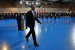 U.S. President Barack Obama leaves after speaking at a military full honor review farewell ceremony given in his honor at Joint Base Myer-Henderson in Washington, U.S. January 4, 2017. REUTERS/Carlos Barria