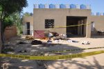 A view of the cordoned off Sufi shrine where three suspects including the shrine's custodian killed at least 20 people on the outskirts of Sargodha District in Punjab province on April 2, 2017.

Twenty people were murdered and four others wounded at a Pakistani Sufi shrine early April 2, by men wielding batons and knives, police said. / AFP PHOTO / FATIQ BUKHARI