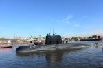 The Argentine military submarine ARA San Juan and crew are seen leaving the port of Buenos Aires, Argentina June 2, 2014. Picture taken on June 2, 2014. Armada Argentina/Handout via REUTERS