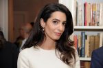 NEW YORK, NY - SEPTEMBER 16:  Amal Clooney attends the Women In The World reception honoring appointment of UN Office on Drugs and Crime Goodwill Ambassador Nadia Murad on September 16, 2016 in New York City.  (Photo by Matthew Eisman/Getty Images)