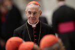 French Cardinal Jean-Louis Tauran arrives to attend a prayer at Saint Peter's Basilica in the Vatican March 6, 2013. REUTERS/Max Rossi