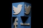 FILE PHOTO: 3D-printed Facebook and Twitter logos are seen in this picture illustration made in Zenica, Bosnia and Herzegovina on January 26, 2016.  REUTERS/Dado Ruvic/File Photo