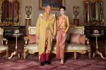 This undated handout from Thailand's Royal Office received on August 26, 2019 shows Thailand's King Maha Vajiralongkorn posing with royal noble consort Sineenat Bilaskalayani, also known as Sineenat Wongvajirapakdi. - Thailand's palace has released rare images and a biography of the king's newly-annointed royal consort, including action-packed photos of her aiming a weapon on a firing range, piloting a plane, and preparing to parachute. (Photo by Handout / THAILAND'S ROYAL OFFICE / AFP) / -----EDITORS NOTE --- RESTRICTED TO EDITORIAL USE - MANDATORY CREDIT "AFP PHOTO / THAILAND'S ROYAL OFFICE " - NO MARKETING - NO ADVERTISING CAMPAIGNS - DISTRIBUTED AS A SERVICE TO CLIENTS