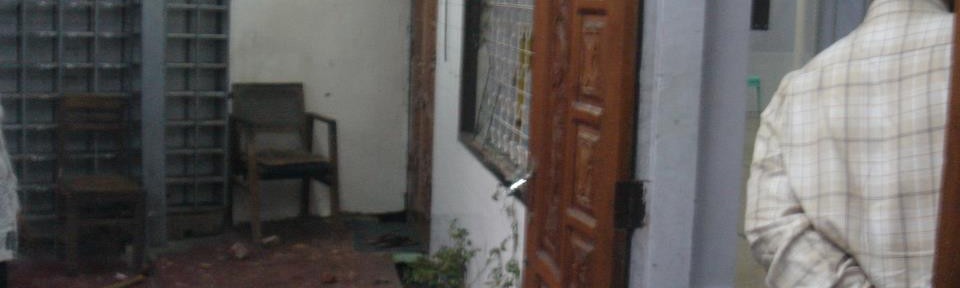 A Mosque Damaged by unknown group in Yangon