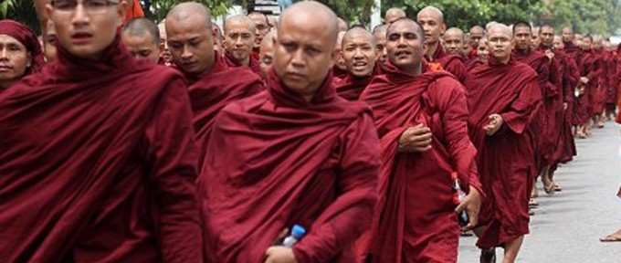 Monks stage anti-Rohingya march in Myanmar